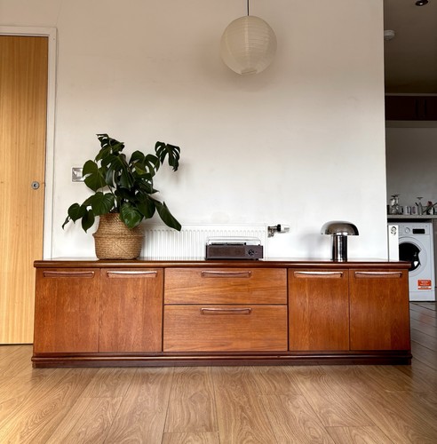 Meredew teak sideboard - meredew, vinyl