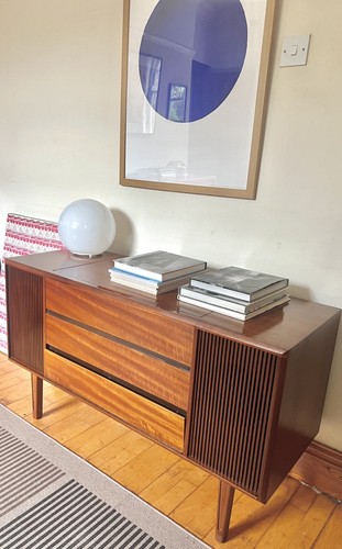Mid century radiogram hmv - radiogram,