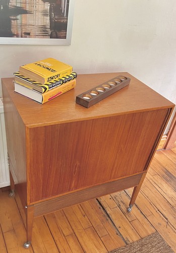 Mid century teak - teak, tambour