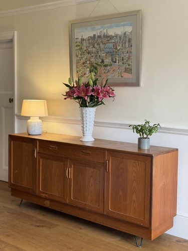 Plan mid century - mid, teak